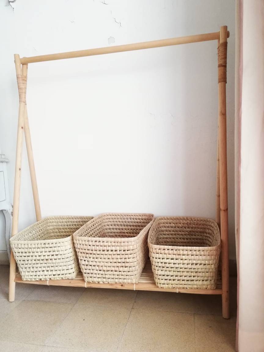 Woven Storage Baskets X 3 Ikea Billy Basket Toy Storage Etsy