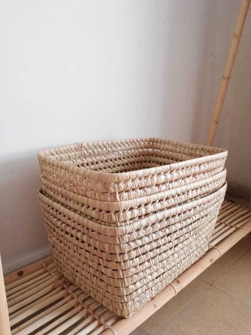 Woven Storage Baskets X 3 Ikea Billy Basket Toy Storage Etsy