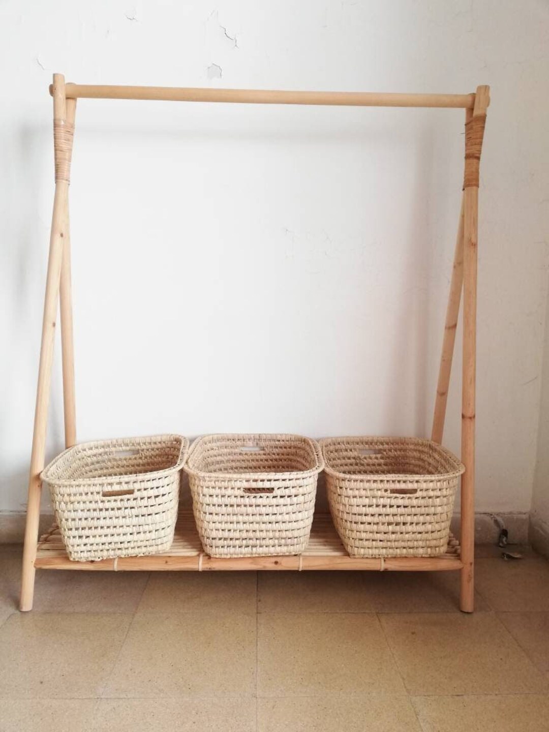 Woven Storage Baskets X 3 Ikea Billy Basket Toy Storage Etsy