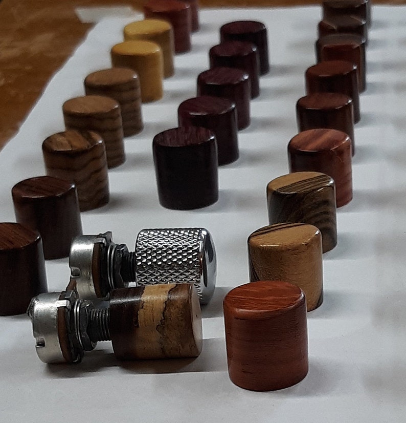 Guitar knobsexotic wood Etsy