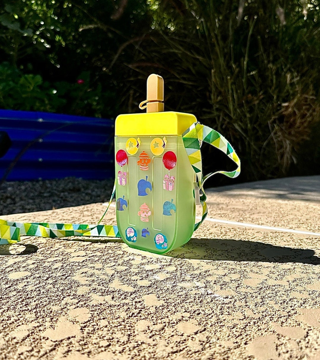 Popsicle Water Bottle Animal Crossing Water Bottle Video Etsy