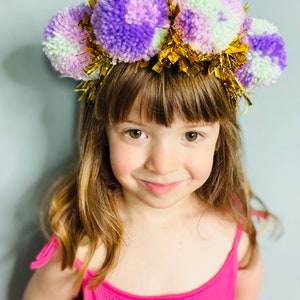 Tinsel and Pom Pom headband | Festival Headband | Glitter Headband | Children’s Headband | Adult Headband
