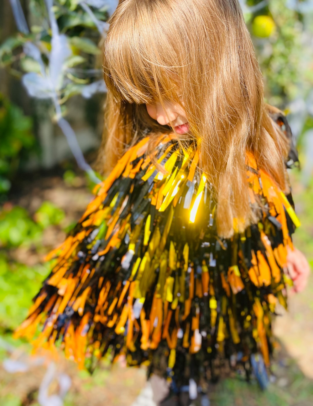 HALLOWEEN Tinsel Cape, Adult and Children's Sizes Available Etsy