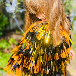 HALLOWEEN Tinsel Cape, Adult and Children&#39;s sizes available