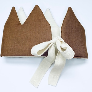 Rust Linen Crown (personalised option available)
