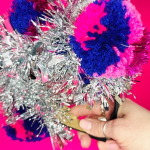 Tinsel and Pom Pom Headband | Festival Headband | Birthday | Party | Adult Headband | Children’s Headband | Tinsel