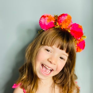 Tinsel and Pom Pom Headband | Festival Headband | Birthday | Party | Adult Headband | Children’s Headband | Tinsel