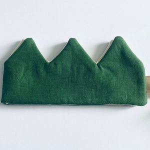 Christmas Green Fabric Crown (Personalised option available)