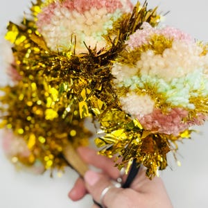Tinsel and Pom Pom Headband | Festival Headband | Birthday | Party | Adult Headband | Children’s Headband | Tinsel