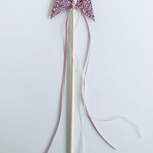 Rosa Glitzer Fee Stern Wand