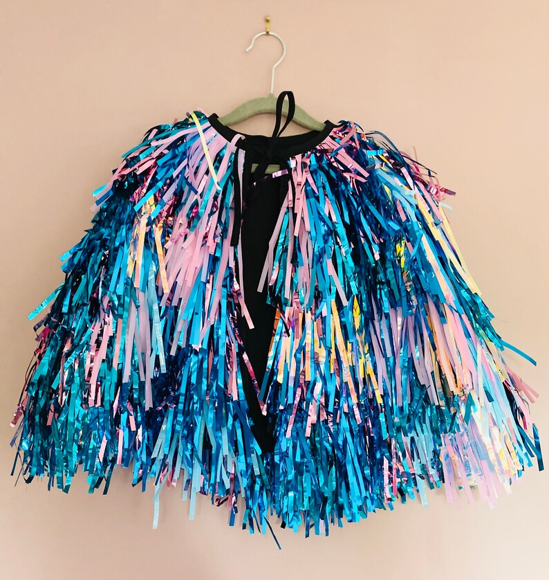 Tinsel Cape Adult and Children's Sizes Available Etsy
