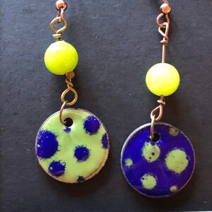 My 2 Cents Earrings Polka Dots image 1