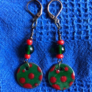 My 2 Cents Earrings Polka Dots image 10