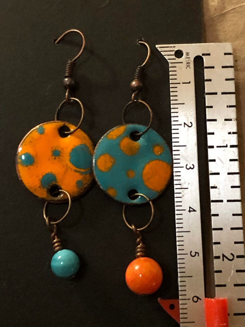 My 2 Cents Earrings Polka Dots image 5