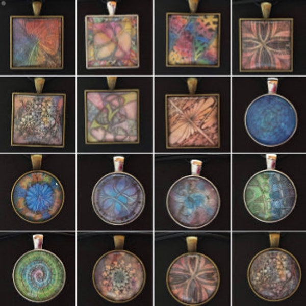 Zentangle®-Inspired Pendants