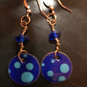 My 2 Cents Earrings Polka Dots image 4