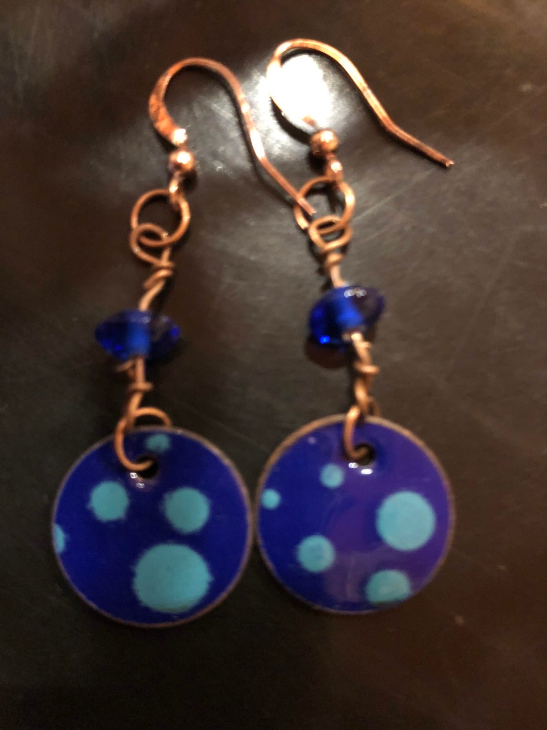 My 2 Cents Earrings Polka Dots image 4