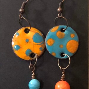 My 2 Cents Earrings Polka Dots image 6