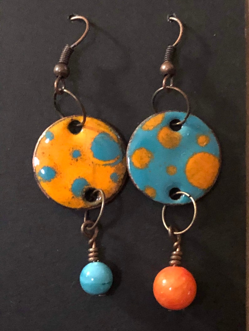 My 2 Cents Earrings Polka Dots image 6
