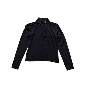 Maglione con mezzo bottone Christian Dior Boutique Paris nero