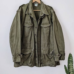French Army M47 Field Jacket | Olive Green Fatigue Military (size