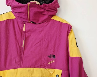 Vintage the North Face Vertical Anorak Jacket Gore Tex Multicolor