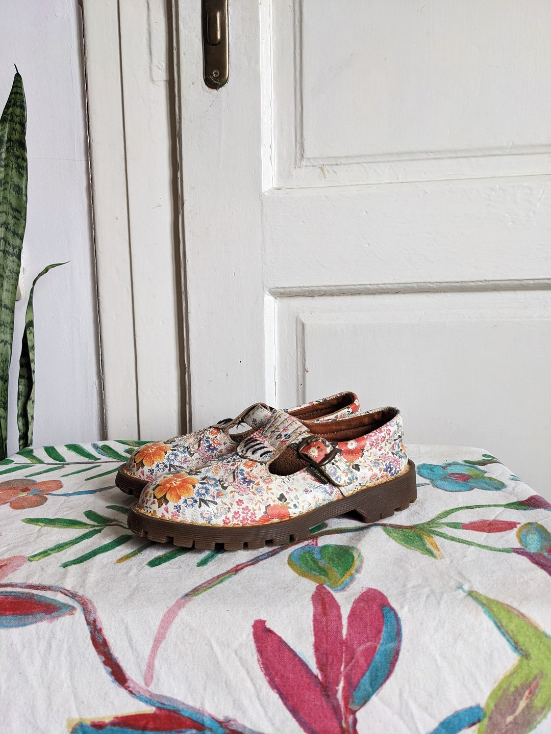 Dr martens floral mary janes hotsell