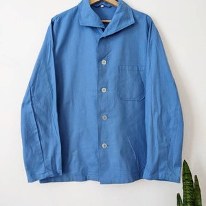 Vintage Blue Work Jacket Sanfor Chore 80s Marquardt Schultz