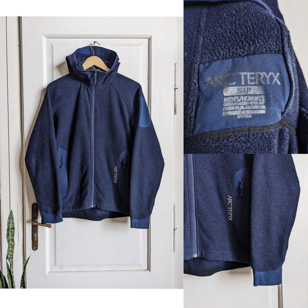 Arcteryx Polartec Hooded Fleece Jacket Blue Navy - Etsy Arcteryx Polartec Hooded Fleece Jacket Blue Navy - Etsy