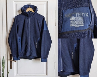 Arcteryx Polartec Hooded Fleece Jacket Blue Navy - Etsy