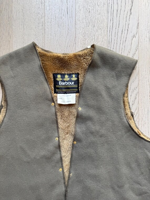 Vintage Barbour Vest Pile Lining C 46 117 CM - Etsy