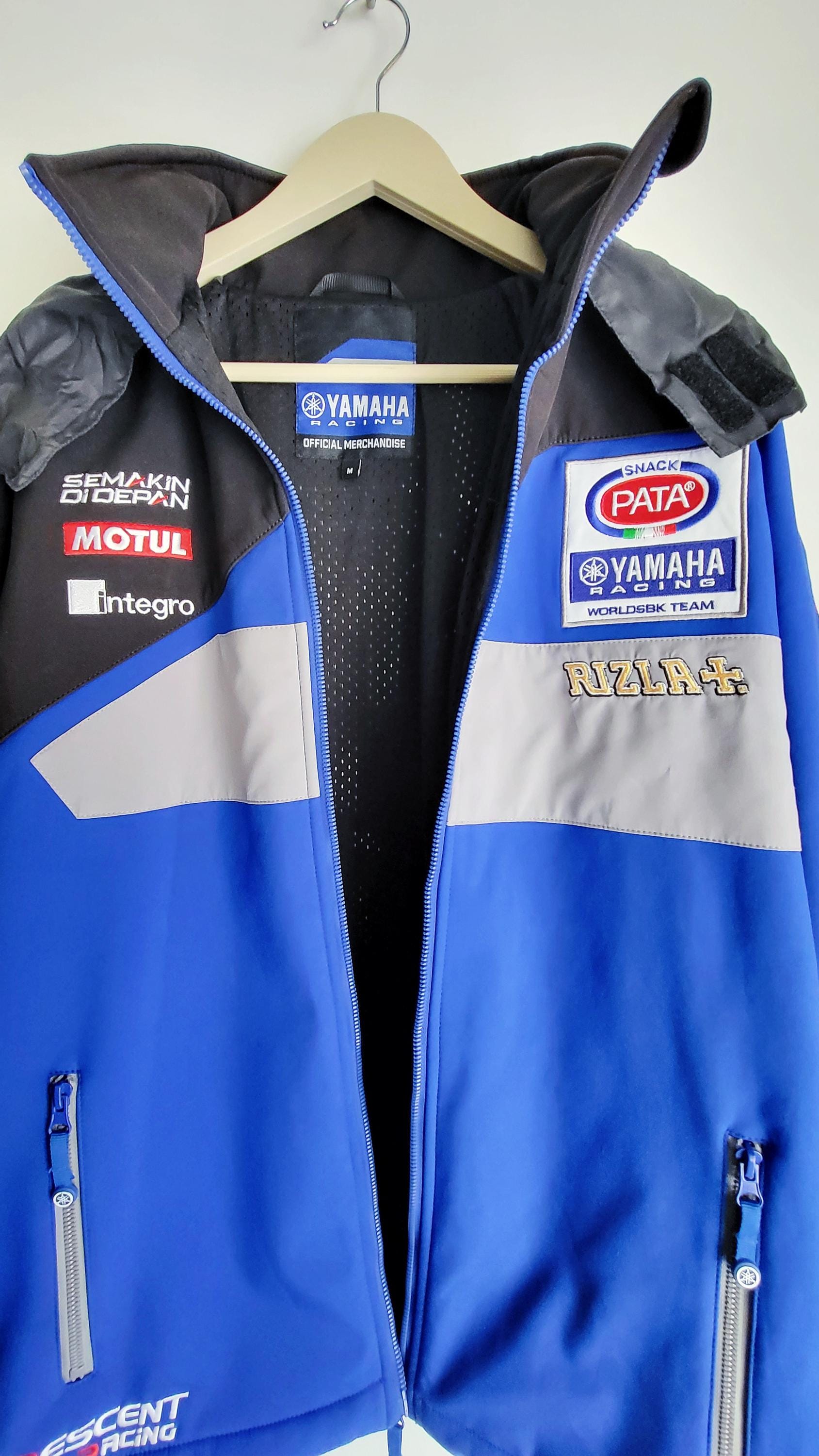 PATA Yamaha Racing ジャケット Vintage Yamaha Pata Racing Jacket | Motogp Team Blue Moto Biker