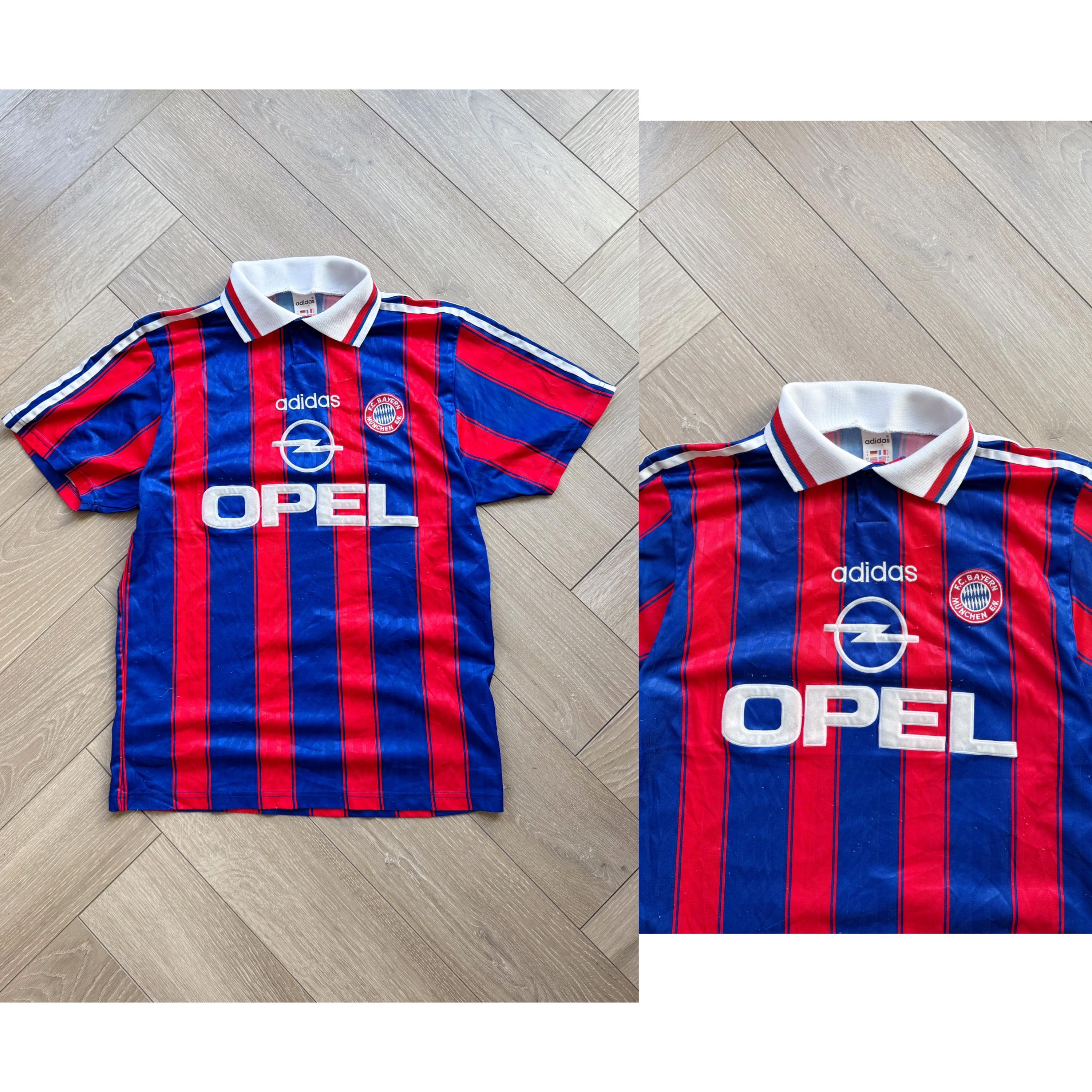 バイエルンミュンヘン　ユニホーム　ブンデス　adidas OPEL 95-97 正規品】1995-1997 バイエルンミュンヘン ホームユニフォーム 95