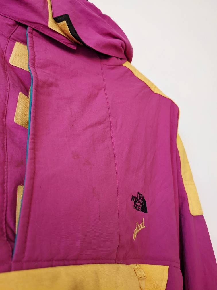 Vintage the North Face Vertical Anorak Jacket Gore Tex Multicolor