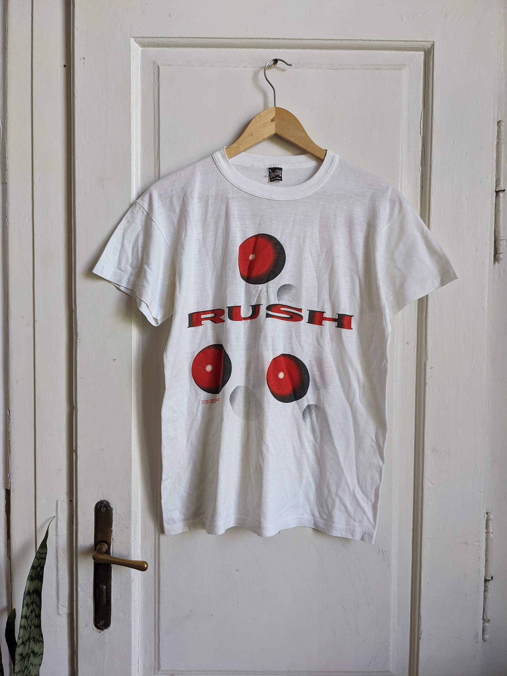 Vintage Rush 1988 Hold Your Fire Tour T-shirt Merch Single Stitch