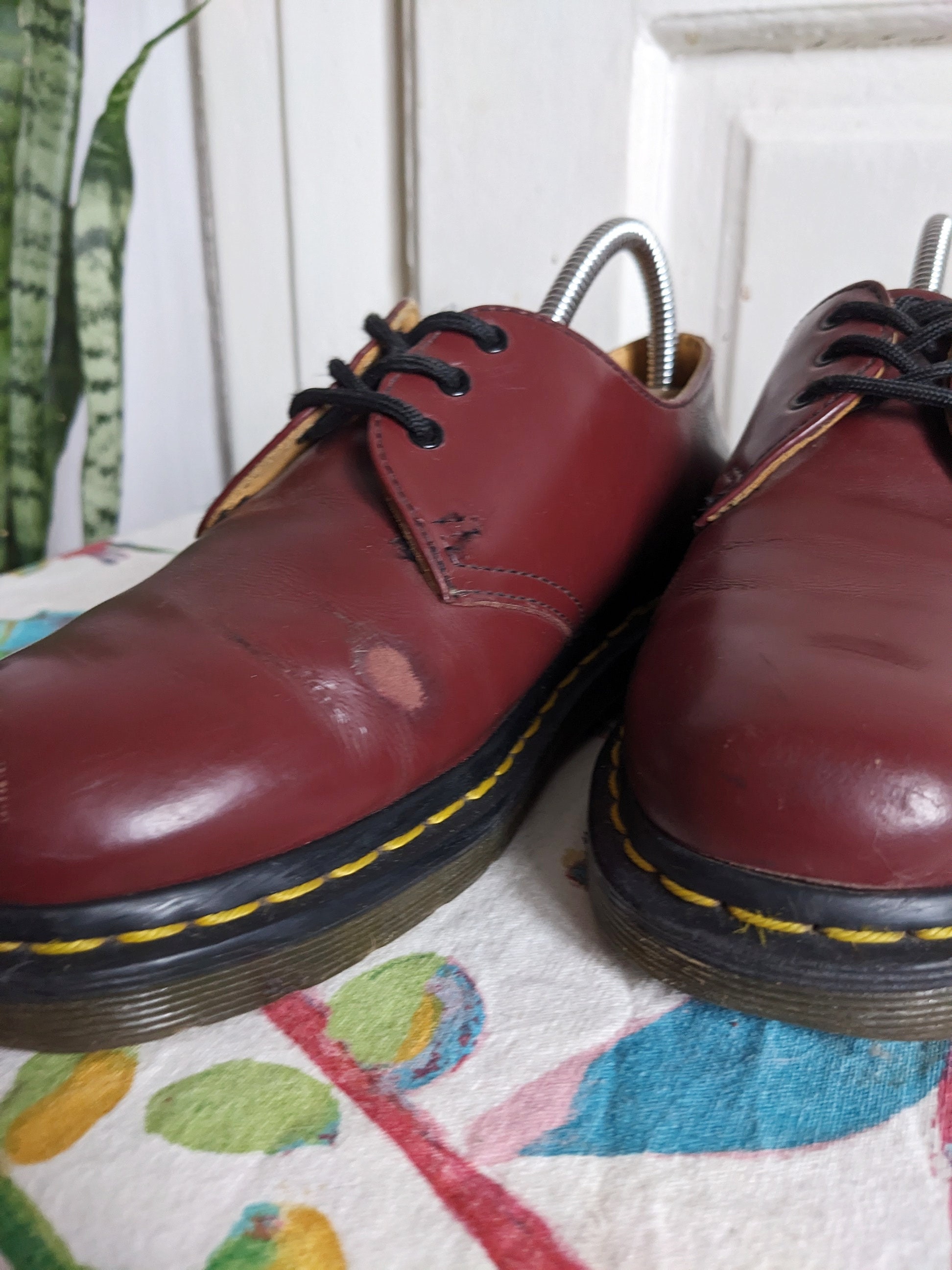Doc Martens 1461 Leather Oxford Shoes Oxblood Dr. Martens - Etsy
