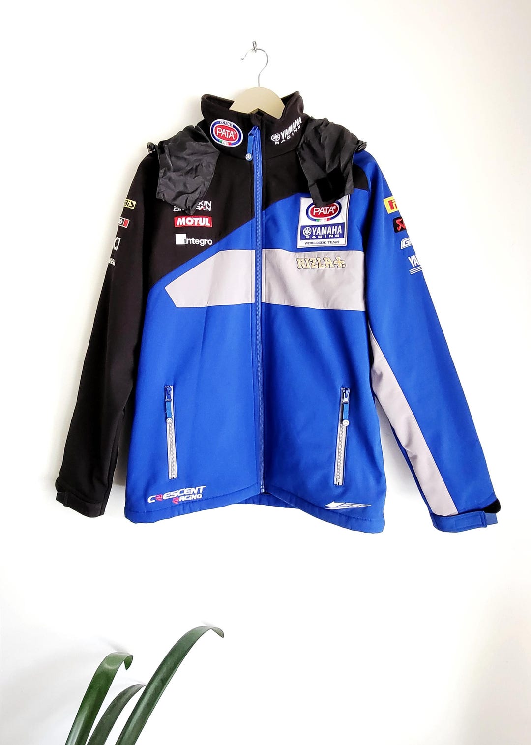 PATA Yamaha Racing ジャケット Vintage Yamaha Pata Racing Jacket | Motogp Team Blue Moto Biker