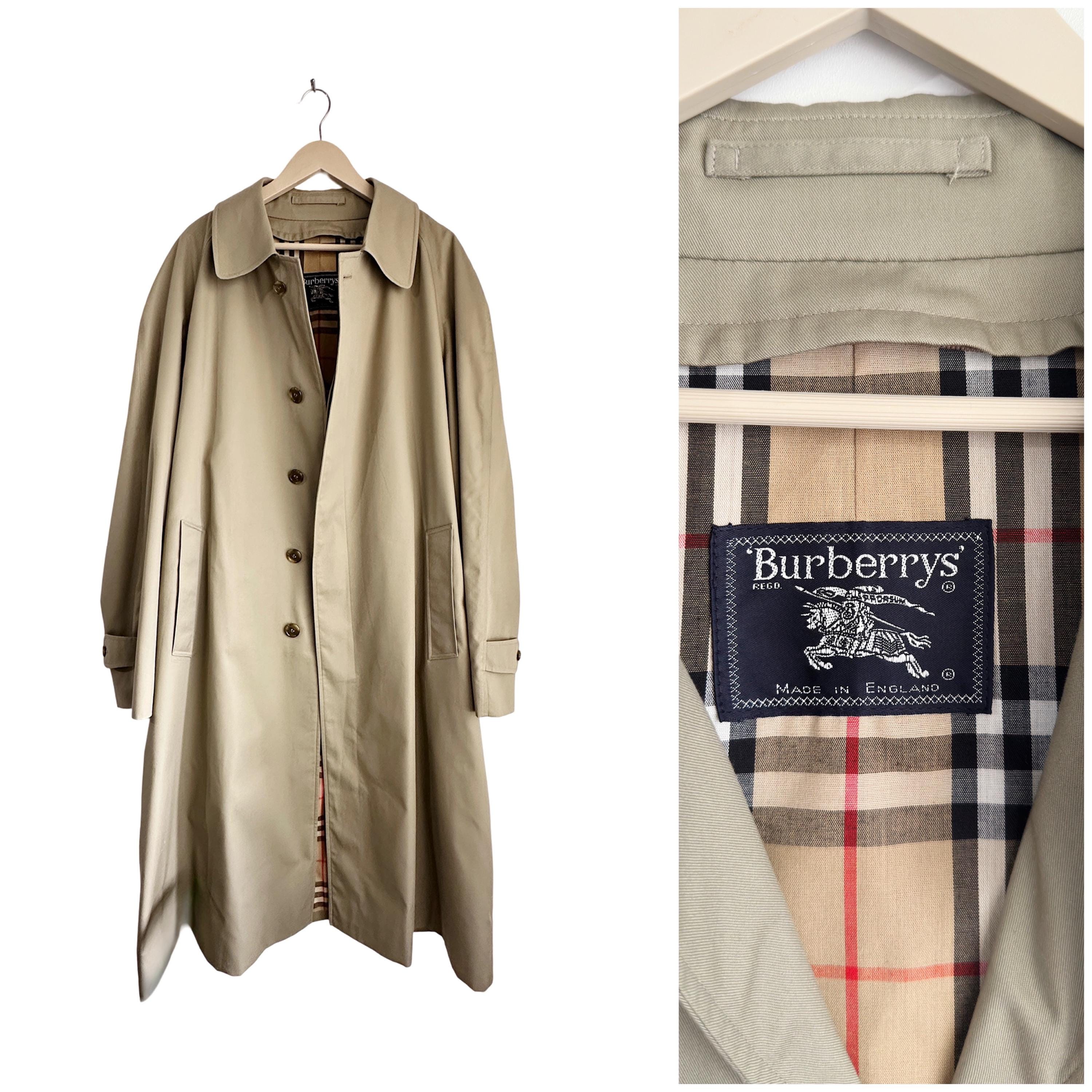 Vintage burberry men's trench coat - Etsy 日本