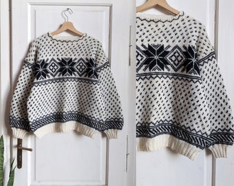 Vintage Norwegian Knitted Sweater Ornament Nordic