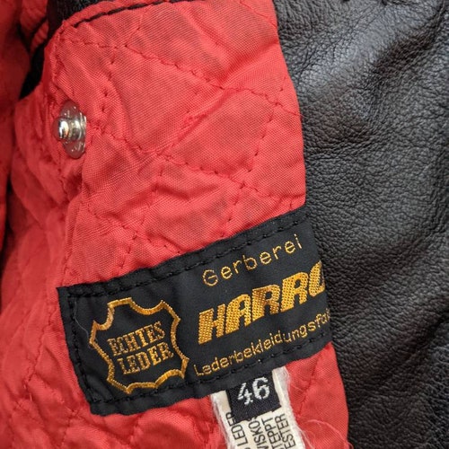 Vintage Harro Leather Bike shops Women's Jacket Motorcycle 80s