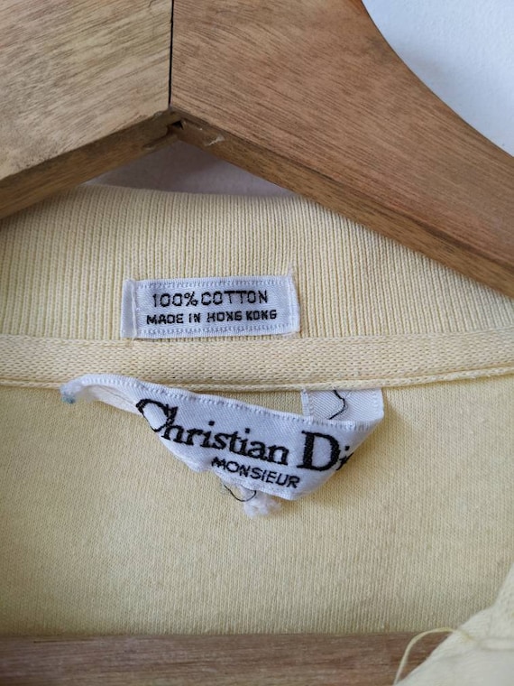 Vintage Christian Dior Monsieur Polo T-Shirt Shor… - image 3