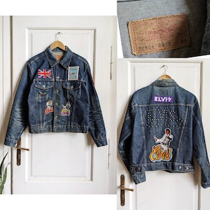 ELVIS PRESLEY 短丈デニムジャケット Elvis presley denim jacket - Etsy 日本