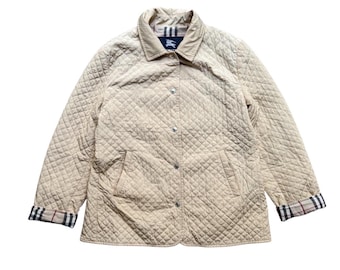 Vintage Burberry Quilted Jacket Gold Nova Check