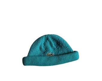 Gorro Lacoste Beanie Green Vintage Chemise Lacoste Made in France