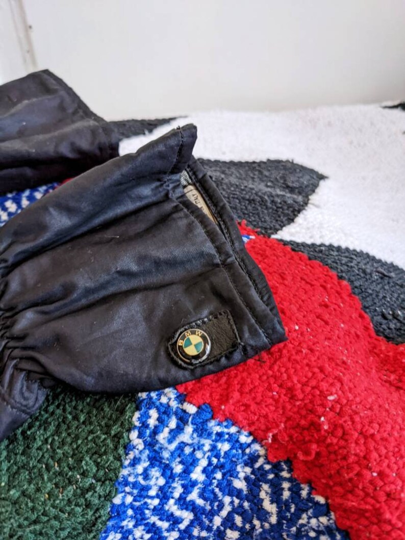 Vintage BMW Bike Leather Women Gloves Gore Tex Made in Italy image 5