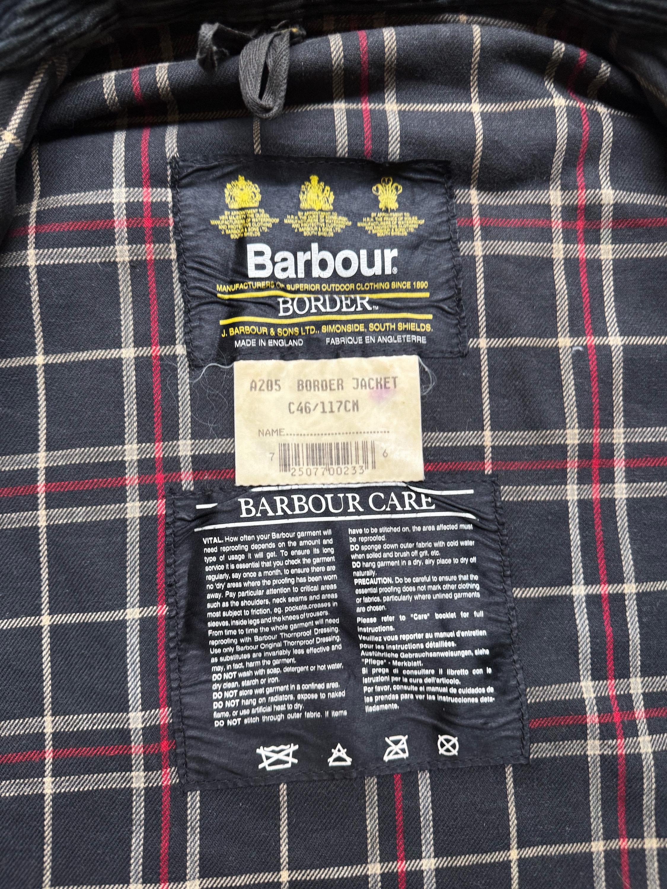 Vintage Barbour Border Wax Jacket Navy A205 - Etsy Canada