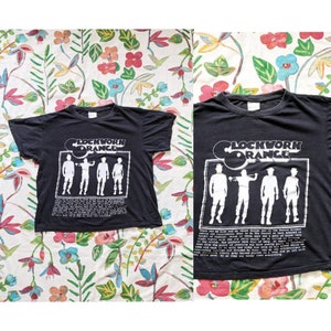 Vintage Clockwork Orange T-Shirt Movie Merch Stanley Kubrick