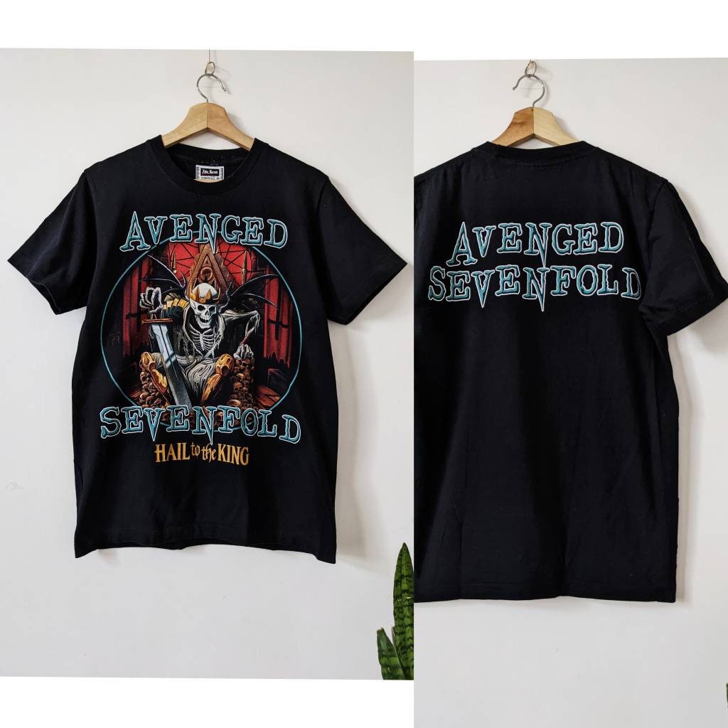 Vintage Avenged Sevenfold Merch T-shirt Double Side Hail to the King 90s  Single Stitch - Etsy UK