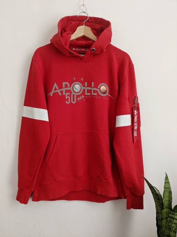 Alpha Logo Apollo Kong Hong Hoodie NASA Industries - Etsy Reflective