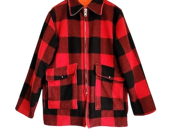 Vintage 70's 80's Reversible Woolrich Two Pocket Lumberjack